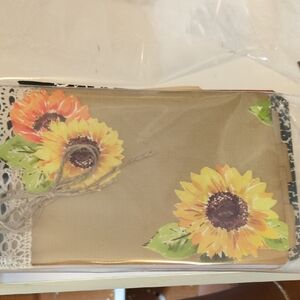 Sunflower Print Journal with Lace Detail